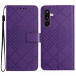 Til Samsung Galaxy M36 5G Etui Pung Præg PU Læder Flip Folio Telefon Cover