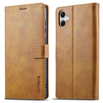 LC.IMEEKE For Samsung Galaxy A07 4G Case Calf Texture PU Leather Stand Wallet Phone Cover