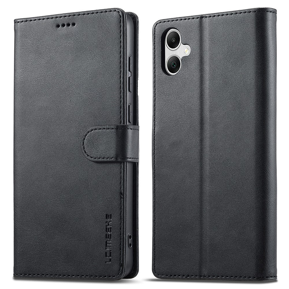 LC.IMEEKE For Samsung Galaxy A07 4G Case Calf Texture PU Leather Stand Wallet Phone Cover