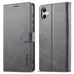 LC.IMEEKE For Samsung Galaxy A07 4G Case Calf Texture PU Leather Stand Wallet Phone Cover