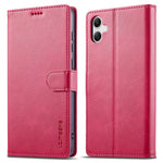 LC.IMEEKE For Samsung Galaxy A07 4G Case Calf Texture PU Leather Stand Wallet Phone Cover