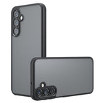 For Samsung Galaxy F16 5G / M16 5G Case Skin-Touch TPU + PC Matte Phone Back Cover, Transparent Black
