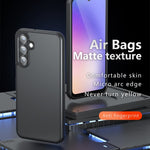 For Samsung Galaxy F16 5G / M16 5G Case Skin-Touch TPU + PC Matte Phone Back Cover, Transparent Black