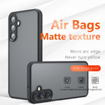 For Samsung Galaxy F16 5G / M16 5G Case Skin-Touch TPU + PC Matte Phone Back Cover, Transparent Black