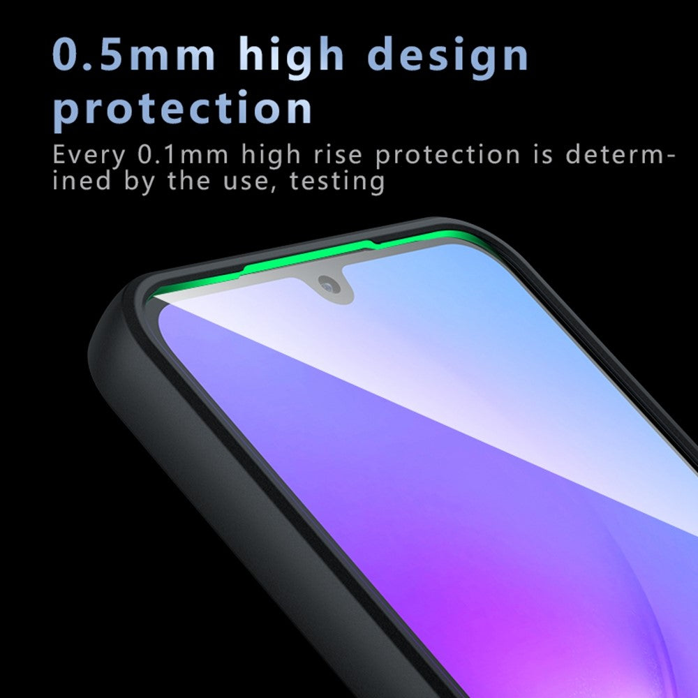 For Samsung Galaxy F16 5G / M16 5G Case Skin-Touch TPU + PC Matte Phone Back Cover, Transparent Black