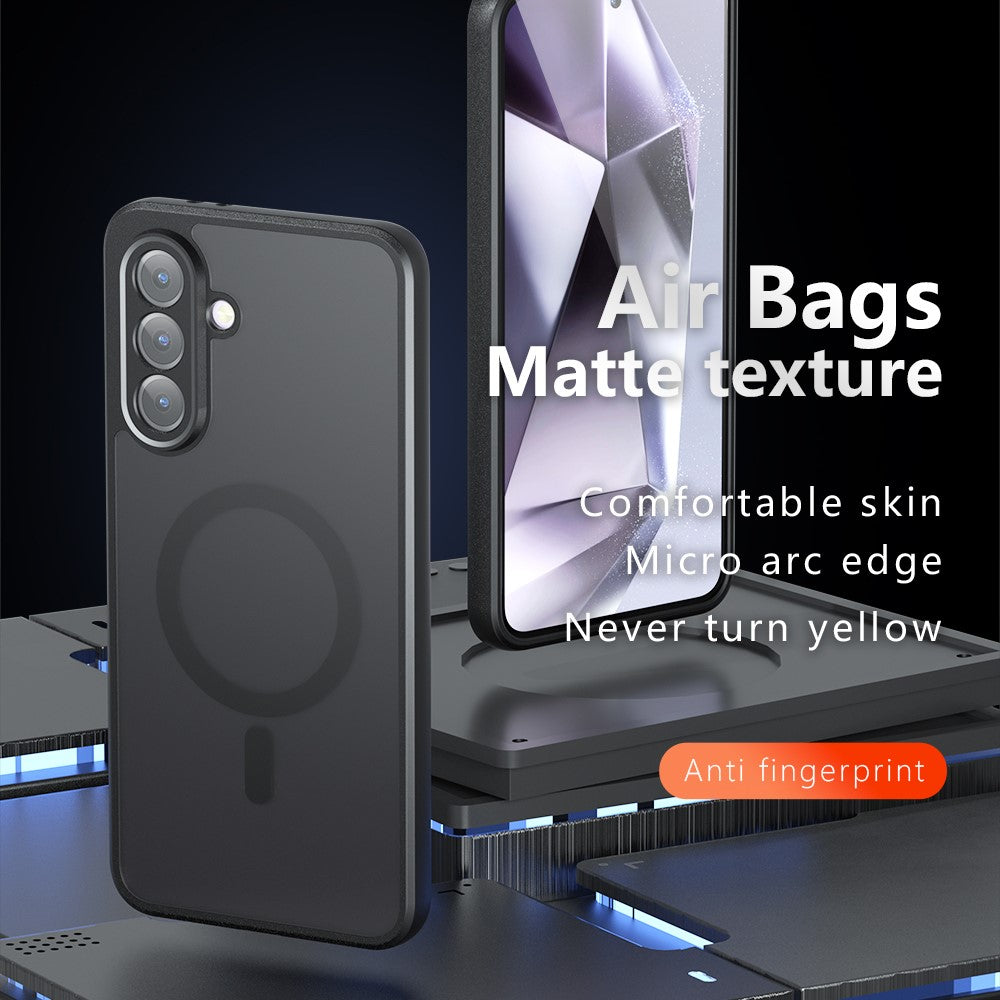 For Samsung Galaxy A35 5G Magnetic Case TPU+PC Matte Phone Cover