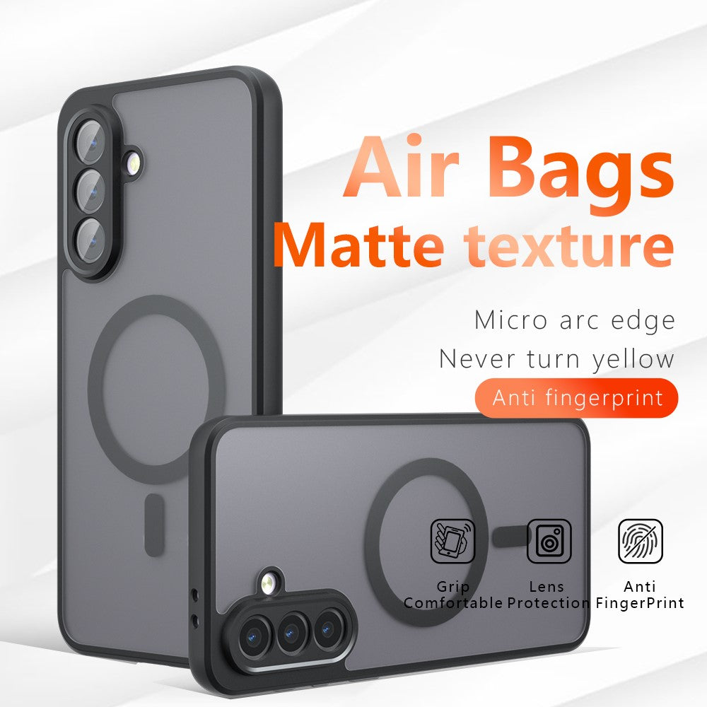For Samsung Galaxy A35 5G Magnetic Case TPU+PC Matte Phone Cover