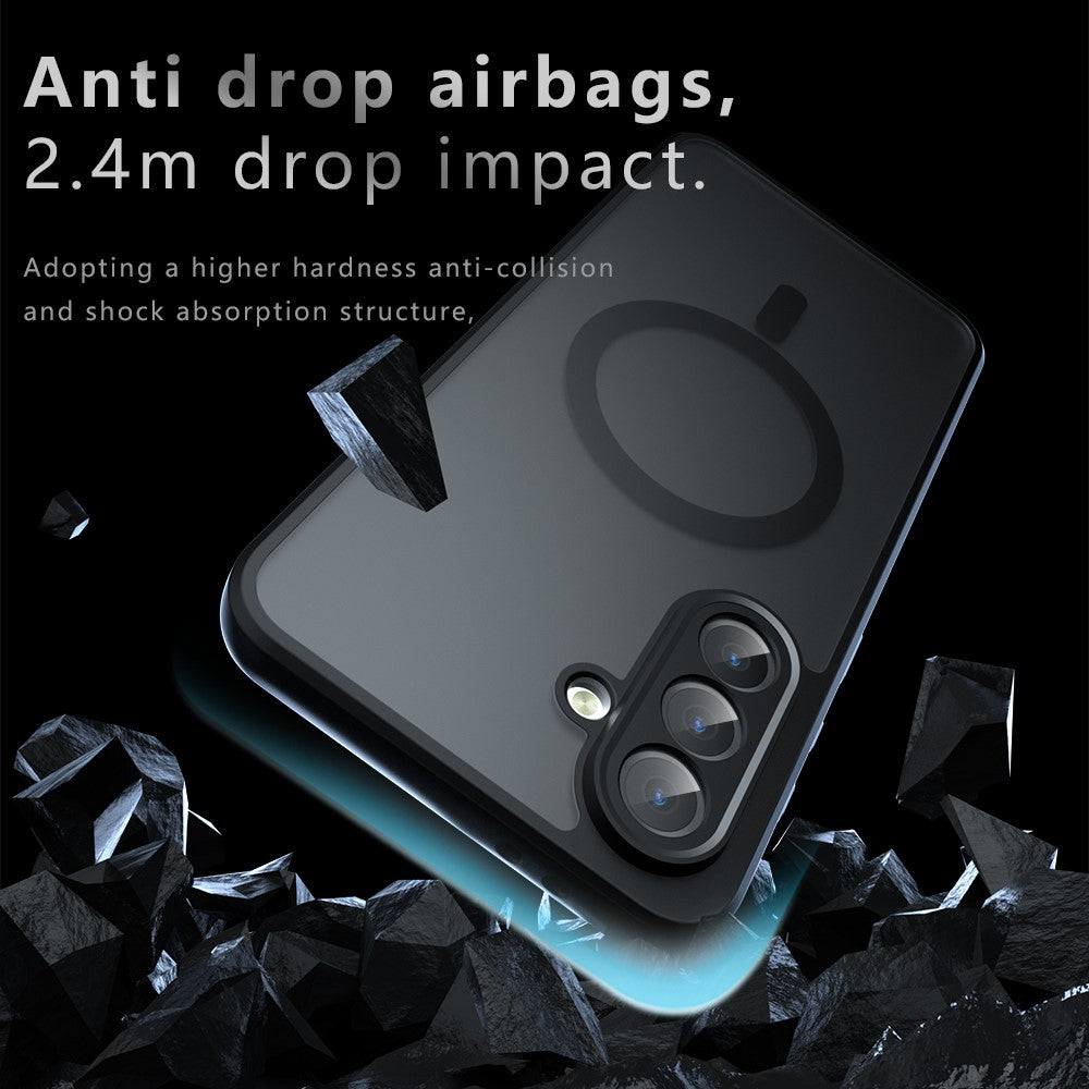 For Samsung Galaxy A35 5G Magnetic Case TPU+PC Matte Phone Cover