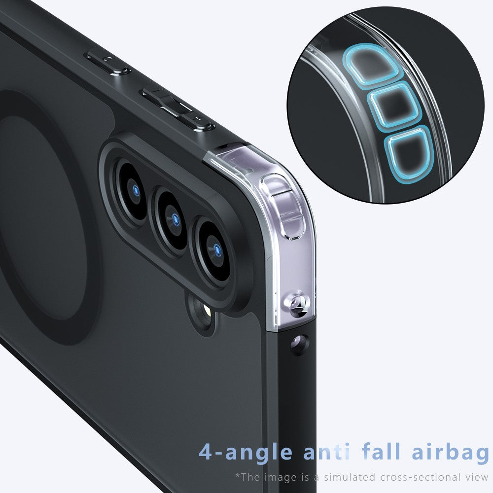 For Samsung Galaxy A35 5G Magnetic Case TPU+PC Matte Phone Cover