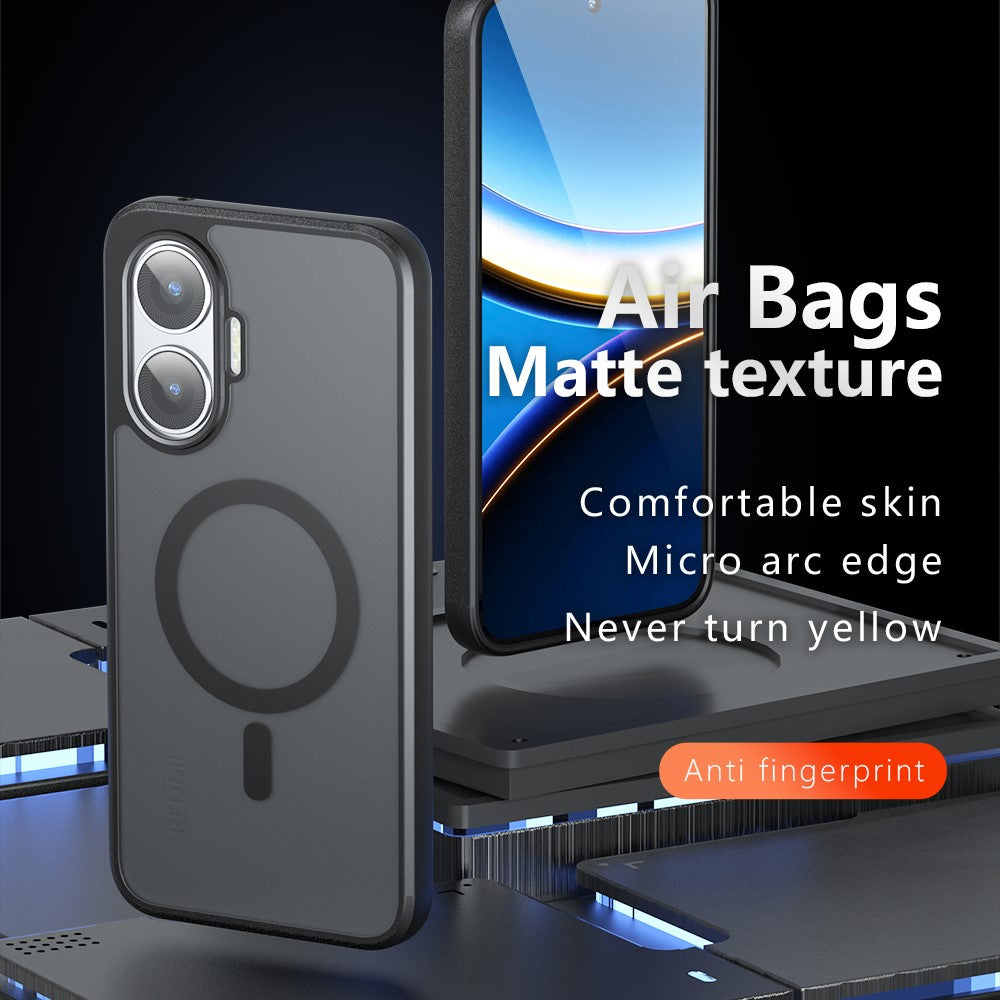 Matte Case for Xiaomi Redmi Turbo 4 Pro 5G / Poco F7 5G Magnetic Case TPU+PC Phone Cover