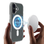 WANLONFENG LM1 Series Til iPhone 17 Klart Cover Kompatibelt med MagSafe med 2 stk. Skærmbeskyttere (Stort Linsehul)