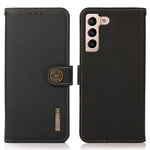 KHAZNEH for Samsung Galaxy S25 FE Case Genuine Cow Leather RFID Blocking Wallet Phone Cover