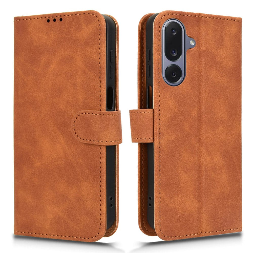 For Samsung Galaxy M36 5G Leather Case Skin Feel Anti Drop Wallet Flip Phone Cover