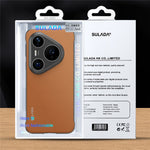 SULADA For Huawei Pura 80 Ultra Case Genuine Cow Leather Frameless Phone Back Cover