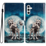 Til Samsung Galaxy M36 5G Pung Etui i PU-læder med mønsterprint, standerfunktion og rem