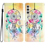 Til Samsung Galaxy M36 5G Pung Etui i PU-læder med mønsterprint, standerfunktion og rem