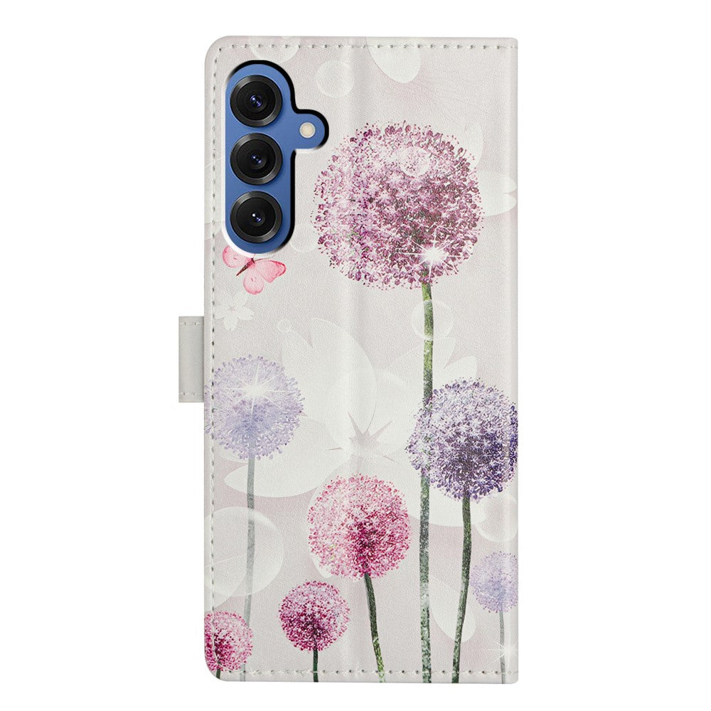 Til Samsung Galaxy M36 5G Etui Mønstertryk Tegnebog Stativ Flip Læder Telefoncover med Rem