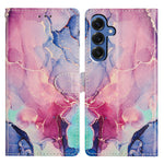 Til Samsung Galaxy M36 5G Etui Mønstertryk Tegnebog Stativ Flip Læder Telefoncover med Rem