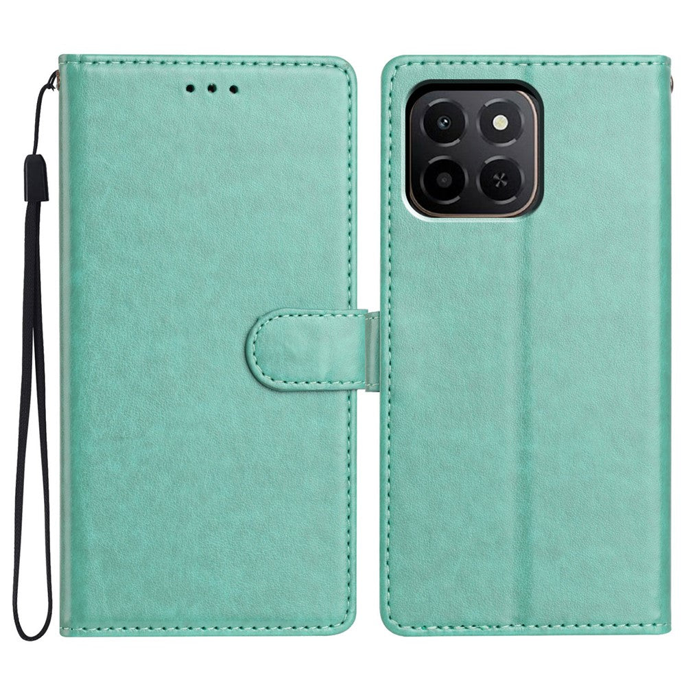 For Honor X6c 4G Læder Cover Pung Stativ Telefoncover med Praktisk Rem