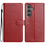 For Samsung Galaxy M36 5G Leather Case Wallet Stand Phone Cover with Handy Strap