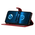 For Samsung Galaxy M36 5G Leather Case Wallet Stand Phone Cover with Handy Strap