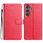For Samsung Galaxy M36 5G Leather Case Wallet Stand Phone Cover with Handy Strap