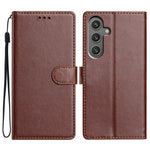 For Samsung Galaxy M36 5G Leather Case Wallet Stand Phone Cover with Handy Strap