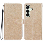 For Samsung Galaxy M36 5G Wallet Case Glitter Anti-Scratch Leather Stand Phone Cover with Strap