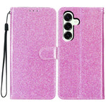 For Samsung Galaxy M36 5G Wallet Case Glitter Anti-Scratch Leather Stand Phone Cover with Strap