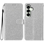 For Samsung Galaxy M36 5G Wallet Case Glitter Anti-Scratch Leather Stand Phone Cover with Strap