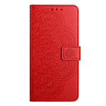 For Samsung Galaxy S25 FE Leather Case with Card Slots Mandala Pattern Phone Cover Stand