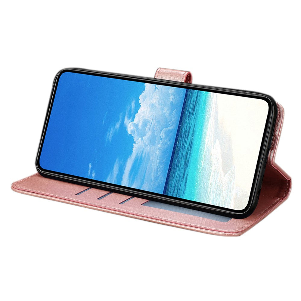 For Samsung Galaxy M36 5G Case Butterfly Imprinted Wallet Stand PU Leather Flip Phone Cover with Strap