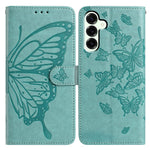 For Samsung Galaxy M36 5G Case Butterfly Imprinted Wallet Stand PU Leather Flip Phone Cover with Strap