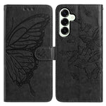 For Samsung Galaxy M36 5G Case Butterfly Imprinted Wallet Stand PU Leather Flip Phone Cover with Strap