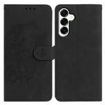 For Samsung Galaxy M36 5G Case Butterfly Flower Imprinted PU Leather Wallet Stand Phone Cover
