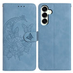 For Samsung Galaxy M36 5G Case Butterfly Flower Imprinted PU Leather Wallet Stand Phone Cover
