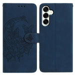 For Samsung Galaxy M36 5G Case Butterfly Flower Imprinted PU Leather Wallet Stand Phone Cover