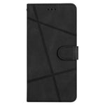 For Samsung Galaxy M36 5G Wallet Case Line Imprinted Skin-Touch Leather Flip Phone Cover