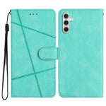 For Samsung Galaxy M36 5G Wallet Case Line Imprinted Skin-Touch Leather Flip Phone Cover