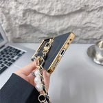 Til Samsung Galaxy Z Flip7 5G magnetisk etui med skulderrem, Nappa tekstur, PU, TPU, PC telefonbagcover