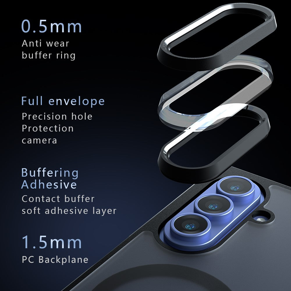 For Samsung Galaxy Z Fold5 5G Magnetic Case TPU + PC Matte Skin Touch Phone Cover