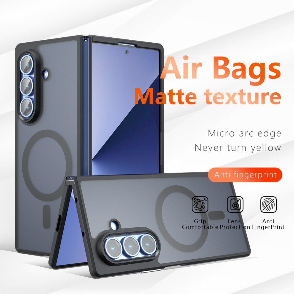 For Samsung Galaxy Z Fold5 5G Magnetic Case TPU + PC Matte Skin Touch Phone Cover