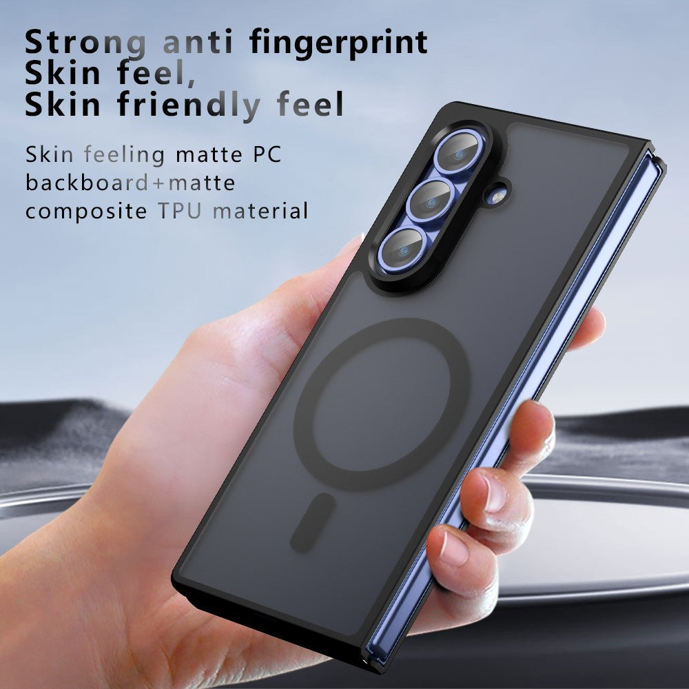 For Samsung Galaxy Z Fold5 5G Magnetic Case TPU + PC Matte Skin Touch Phone Cover