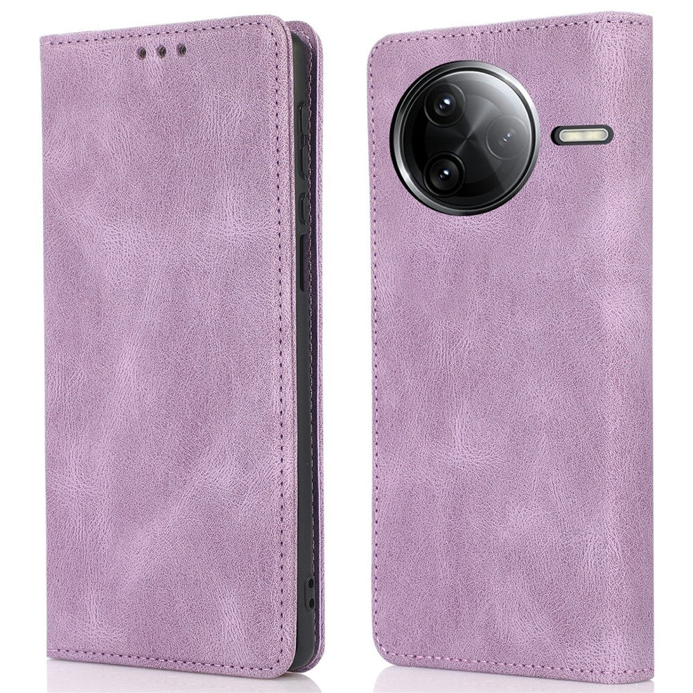 Magnetisk læderflipcover med pung og magnetlukning til Xiaomi Redmi K80 5G / Poco F7 Pro 5G