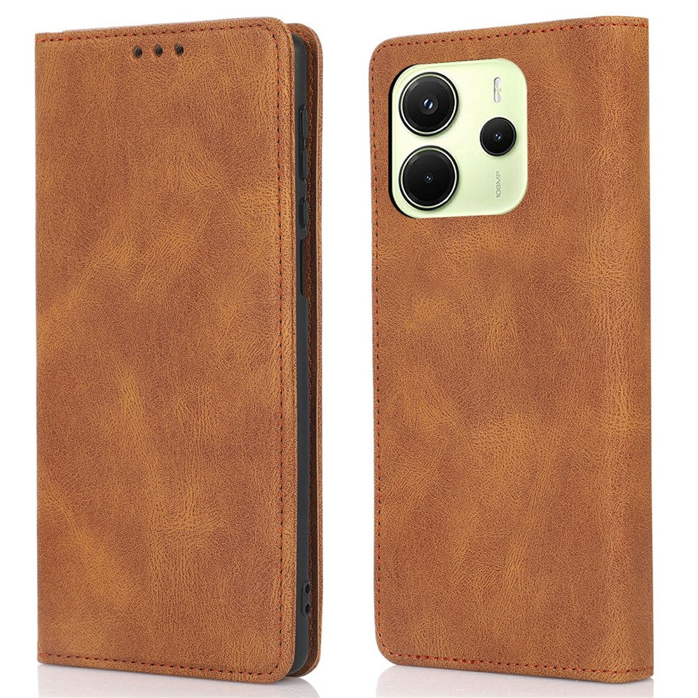 For Xiaomi Redmi Note 14 5G Case Wallet Magnetic Closing Leather Flip Phone Cover