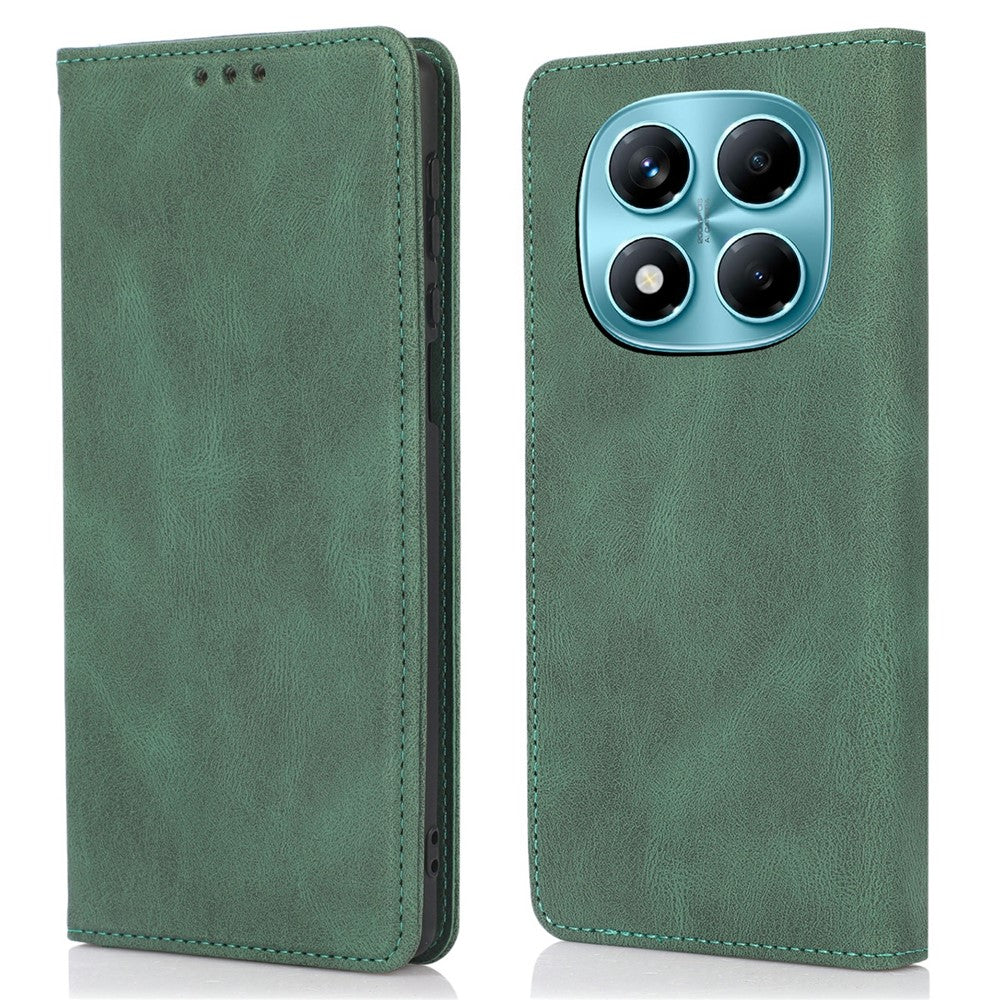 Xiaomi Redmi Note 14 Pro 4G-skal med plånbok, läder, magnetisk stängning, vikbart mobilfodral