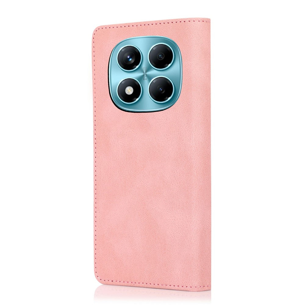 Xiaomi Redmi Note 14 Pro 4G-skal med plånbok, läder, magnetisk stängning, vikbart mobilfodral
