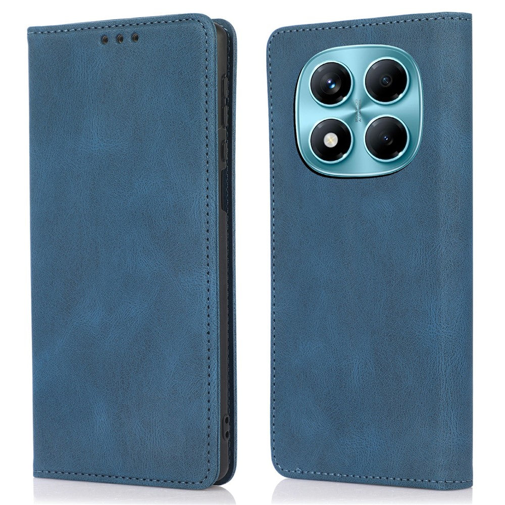 Xiaomi Redmi Note 14 Pro 4G-skal med plånbok, läder, magnetisk stängning, vikbart mobilfodral