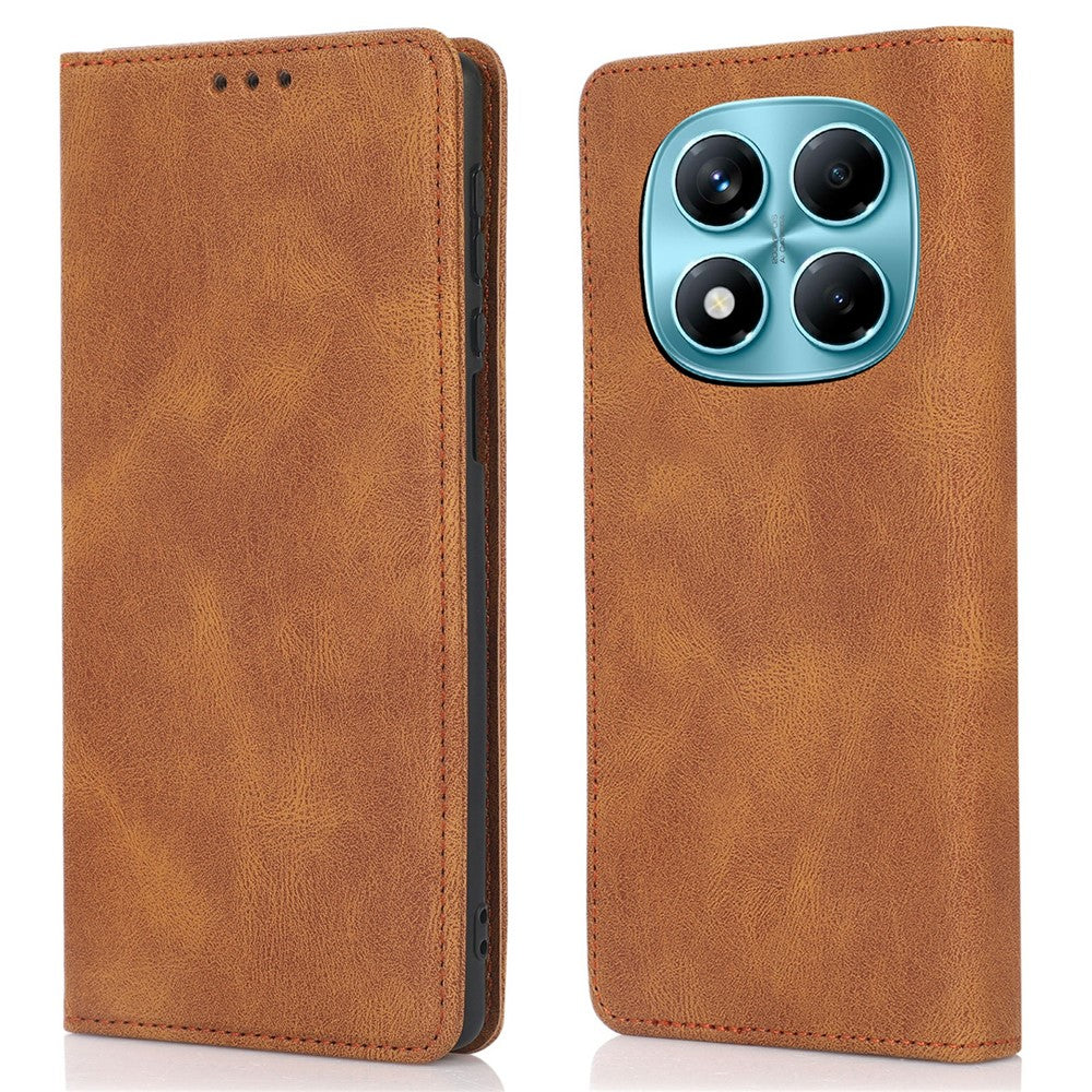 Xiaomi Redmi Note 14 Pro 4G-skal med plånbok, läder, magnetisk stängning, vikbart mobilfodral