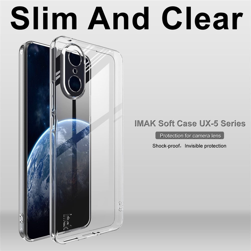 IMAK UX-5 Series For OnePlus Ace 5 Racing 5G  /  Nord CE5 5G Case Shockproof TPU Clear Slim Back Shell